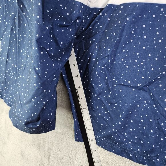 Mens Modelo Especial Elastic Tie Waist Swim Shorts Blue w/ white Stripe XXL - Picture 8 of 10